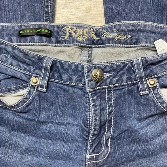 Rock 47 by Wrangler Ultra Low Rise Bootcut Jeans - Picture 9 of 12